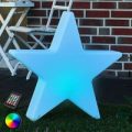 Dekorativ LED-stjerne Shining Star, RGB, 80 cm