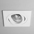 Drejeligt firkantet TARO downlight i hvid