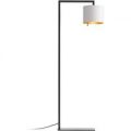 Designer LED gulvlampen Afra, hvid guld