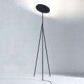 Designer LED uplight lampe Faro, sort 186cm