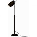 Stilfuld designer LED gulvlampe Tuba, sort