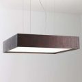 Pendellampe Quadrat S med LED 60×60, wenge