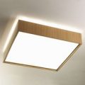 Loftlampe Quadrat S med LED 60×60, eg