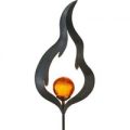 Solcelle-jordspydslampe Melilla flammeformet LED