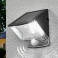 Soldreven LED væglampe “SOL 04” – IP44, sort