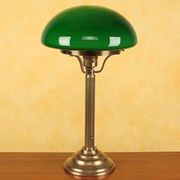 ulovlig Brød kolbøtte Bordlampe Hari i messing med grøn skærm | Lamper og Belysning : Den  gigantiske lampeverden