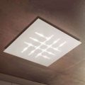 Pattern – firkantet LED loftlampe, hvid