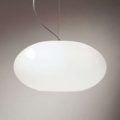 AIH – puristisk hængelampe 28 cm hvid skinnende