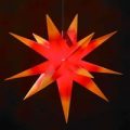 GANESHA deko 18-tak stjerne, ude brug – rød-gul