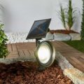 LED spot Riley med jordspyd og solcellepanel