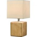 Tekstil bordlampe Wanda, 28 cm, guld