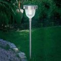 Asinara solcelle-PIR-lampe i rustfrit stål