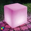 LED solcelleterning Mega Cube farveskift funktion