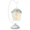 Hvid patineret bordlampe Florinia