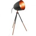 Chester trebenet bordlampe i vintage look