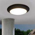 LED-udendørs loftlampe Berta sort 11W 3.000 K