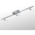 SIARA LED-loftlampe m. 3 lyskilder nikkel 2.900 K