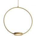 Gylden LED-pendellampe Odigiotto