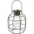 Dekorativ LED solcellelampe Cage i vintage stil