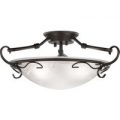 Rustfarvet antik VENTURI loftlampe, højde 22 cm