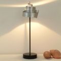 Elegant designet bordlampe BANDEROLE SILBER i jern