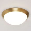 Loftlampe Katrin i messinglook, IP44