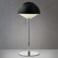 Sort bordlampe Motown med gitter