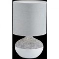 Tidløst smuk bordlampe Norwich grå-hvid