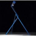 Abstrakt LED bordlampe Jetzt² – blå