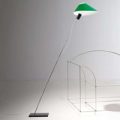 LED designer standerlampe Glatzkopf med grøn skærm