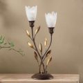 Bordlampe CAMPANA med blomster