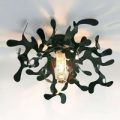 Forgrenet loftlampe MINI CORAL i sort