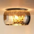 Changerende loftlampe Pearl af glas, 40 cm