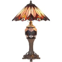Bella stor bordlampe i Tiffany-stil | Lamper og Belysning : Den gigantiske lampeverden