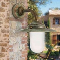 Antique væglampe, højde cm, antik-kobber | Lamper : Den lampeverden