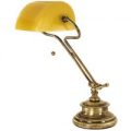 Elegant bordlampe FIGI, bruneret mesing