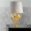 Angelis kostbar bordlampe i bladguld