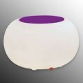 BUBBLE Indoor LED bordlys, hvid + violet filt