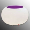 BUBBLE LED Accu Outdoor – bord med violet filt