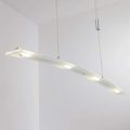 Juna – LED-hængelampe med glasskærm, 98 cm lang