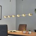 Niro – LED-hængelampe i nobel guldfinish, dæmpbar