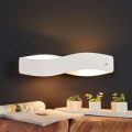 Hvid LED-væglampe Lian i elegant look – dæmpbar
