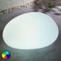 RGB-LED-solcellelampe Floriana, stenform, 32 cm