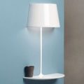 Designer væglampe Illusion Half, hvid