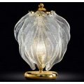 Eksklusiv glas bordlampe Foglie af Murano-glas