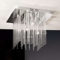 Glitrende FUTURE loftlampe med glasstave