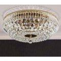 Rund SHERATA loftlampe i guld 45 cm