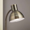 Klassiske LED-skrivebordslampe Isra, gammelmessing