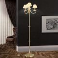 Elegant krystal standerlampe Avala – 24 karat guld