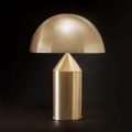 Designer bordlampe Atollo med lysdæmper, guld